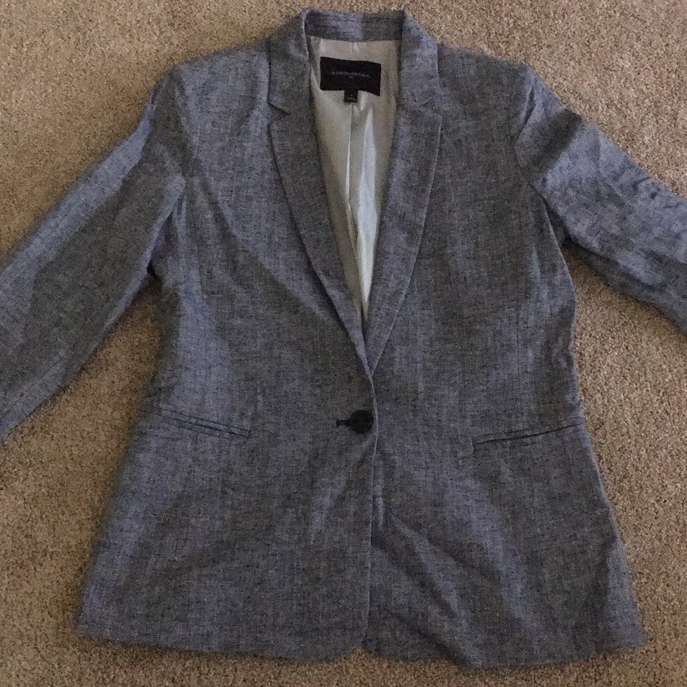 BANANA REPUBLIC blue linen blazer